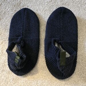 Bombas Navy Cushioned Gripper Slipper Socks Size S Women